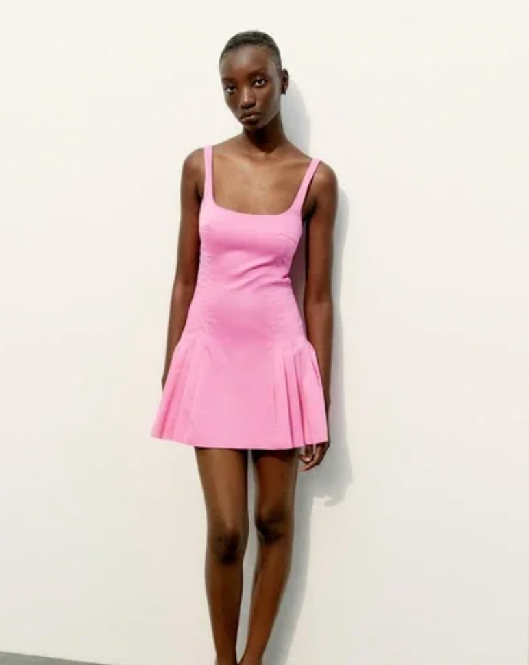 Zara Pleated Mini Dress – Quad Marketplace Zara Pleated Mini Dress – Quad Marketplace